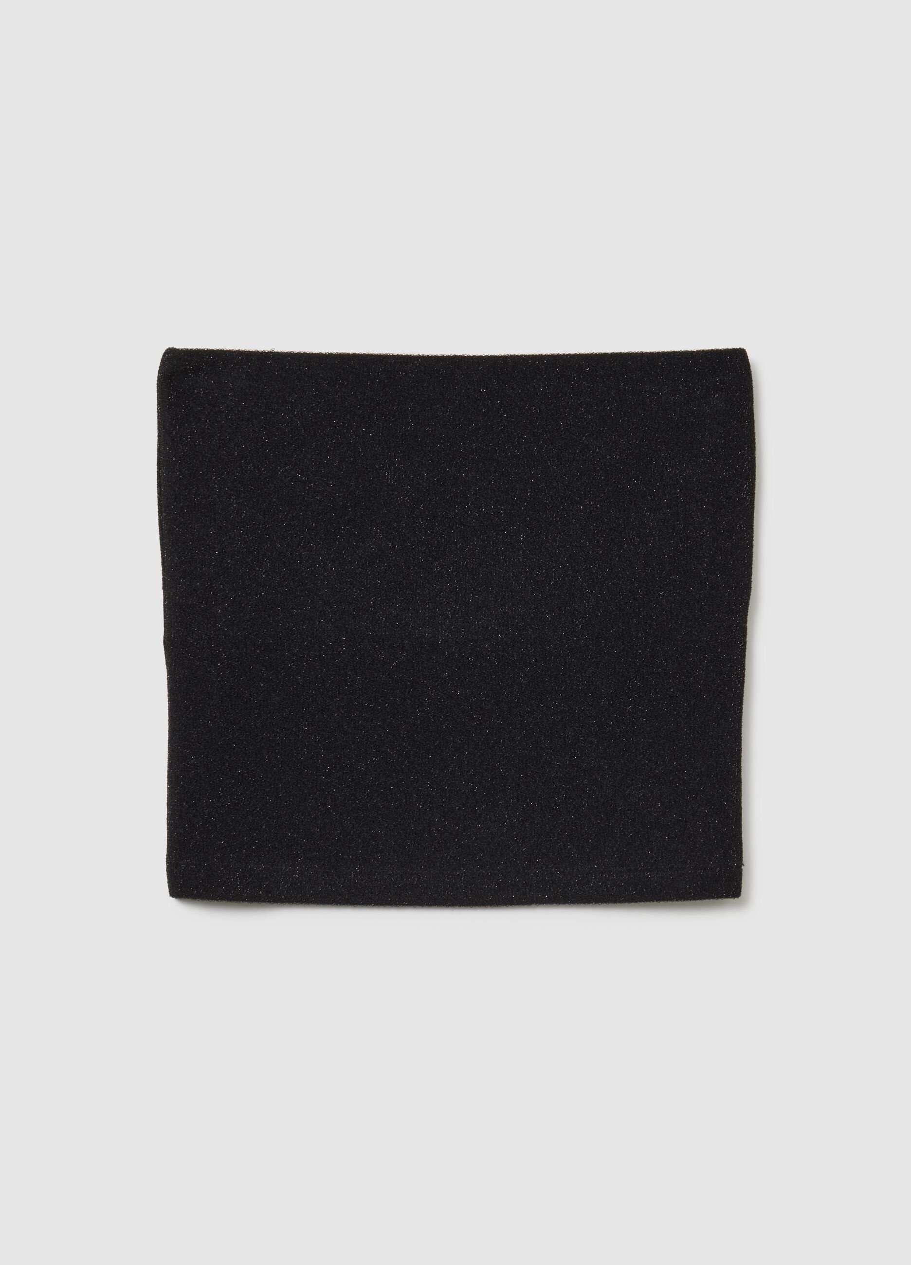 Black mixed fitted neck warmer