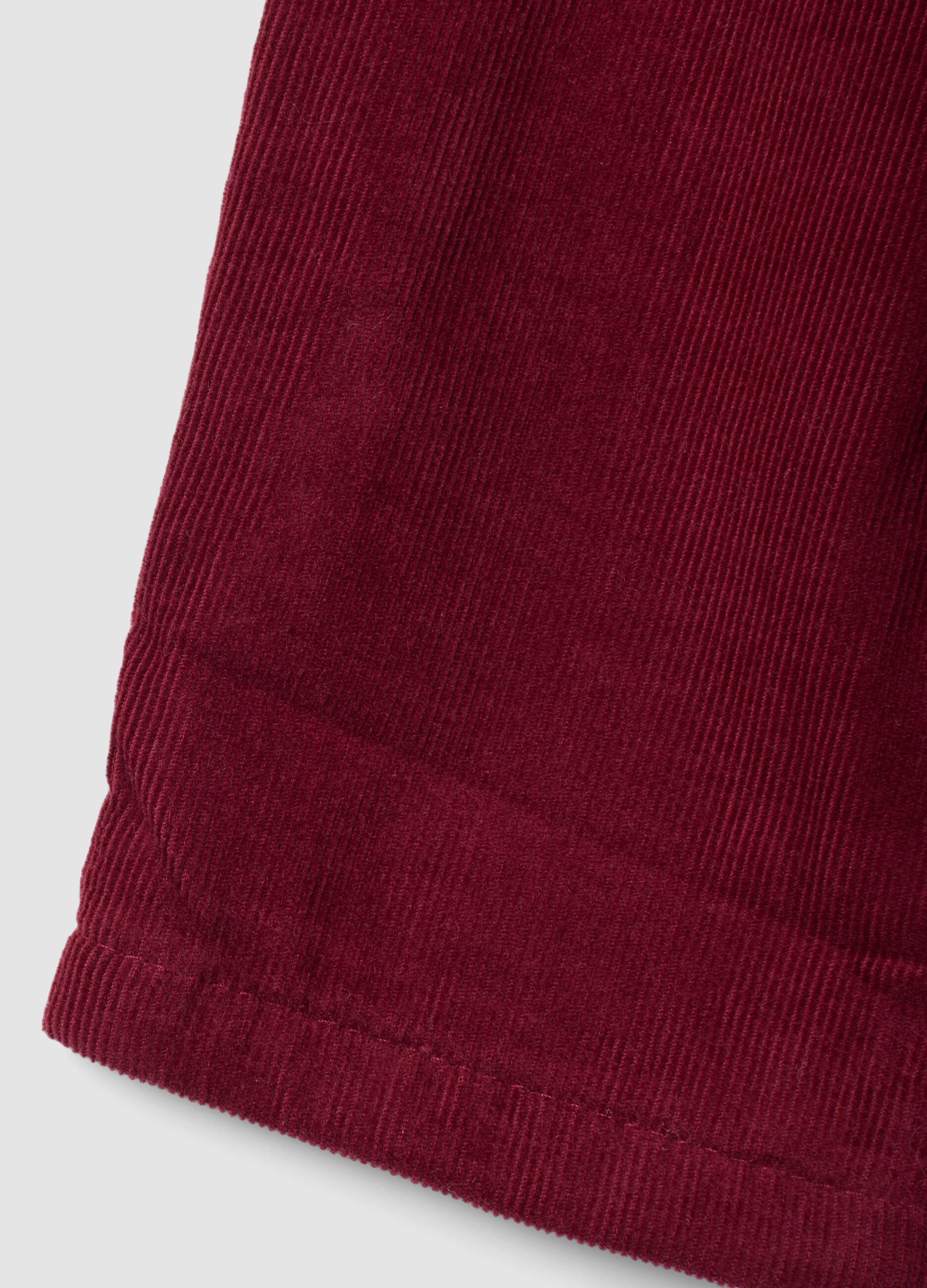 Pink pure cotton trousers with elasticated waist
