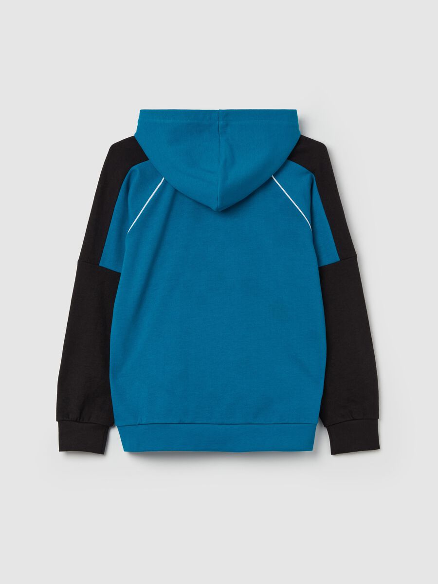 Full-zip con cappuccio e patch logo_4