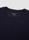 Blue stretch modal crew-neck T-shirt_1