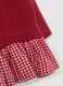 Baby girl's red pure cotton dress with regular fit_3