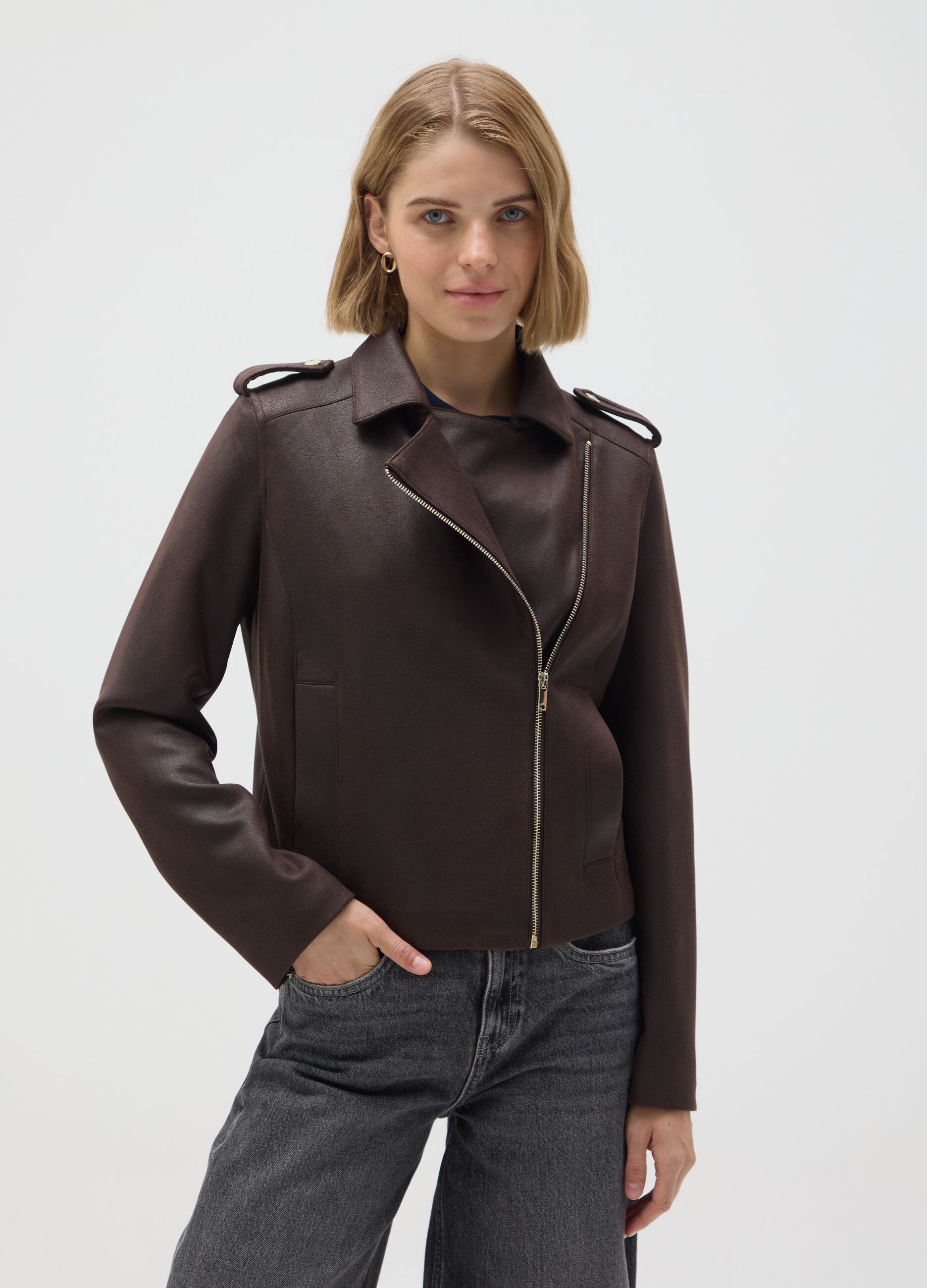 Giacca marrone regular fit
