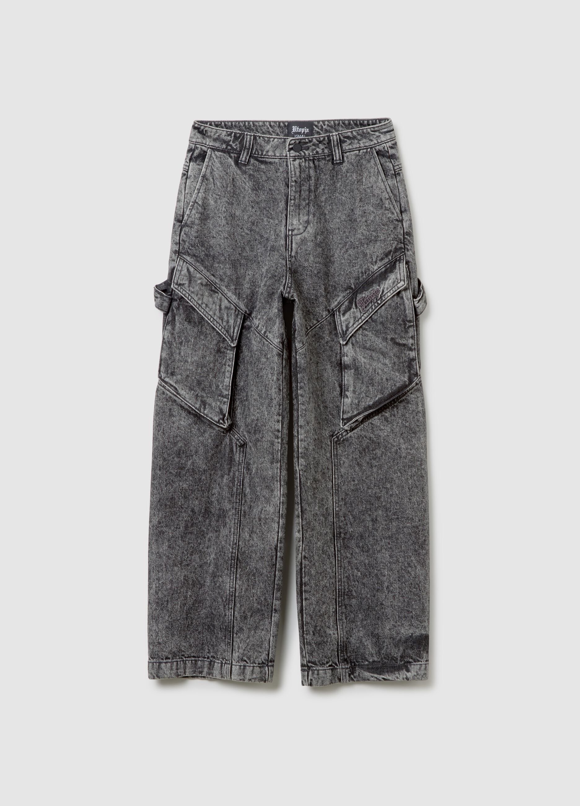 Vintage Grey Cargo Denim
