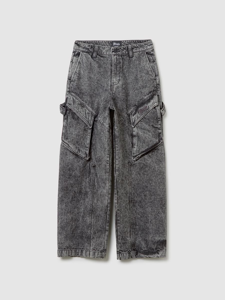Vintage Grey Cargo Denim_5