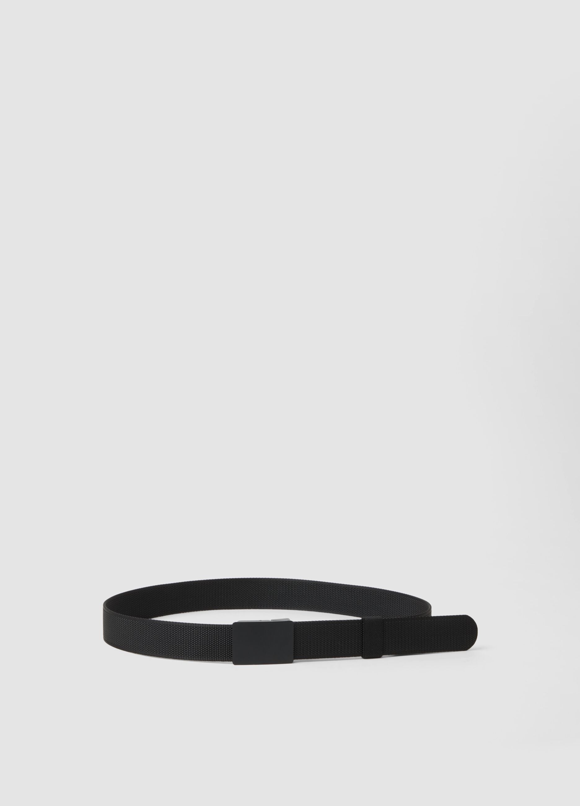 Black belt with matte buckle