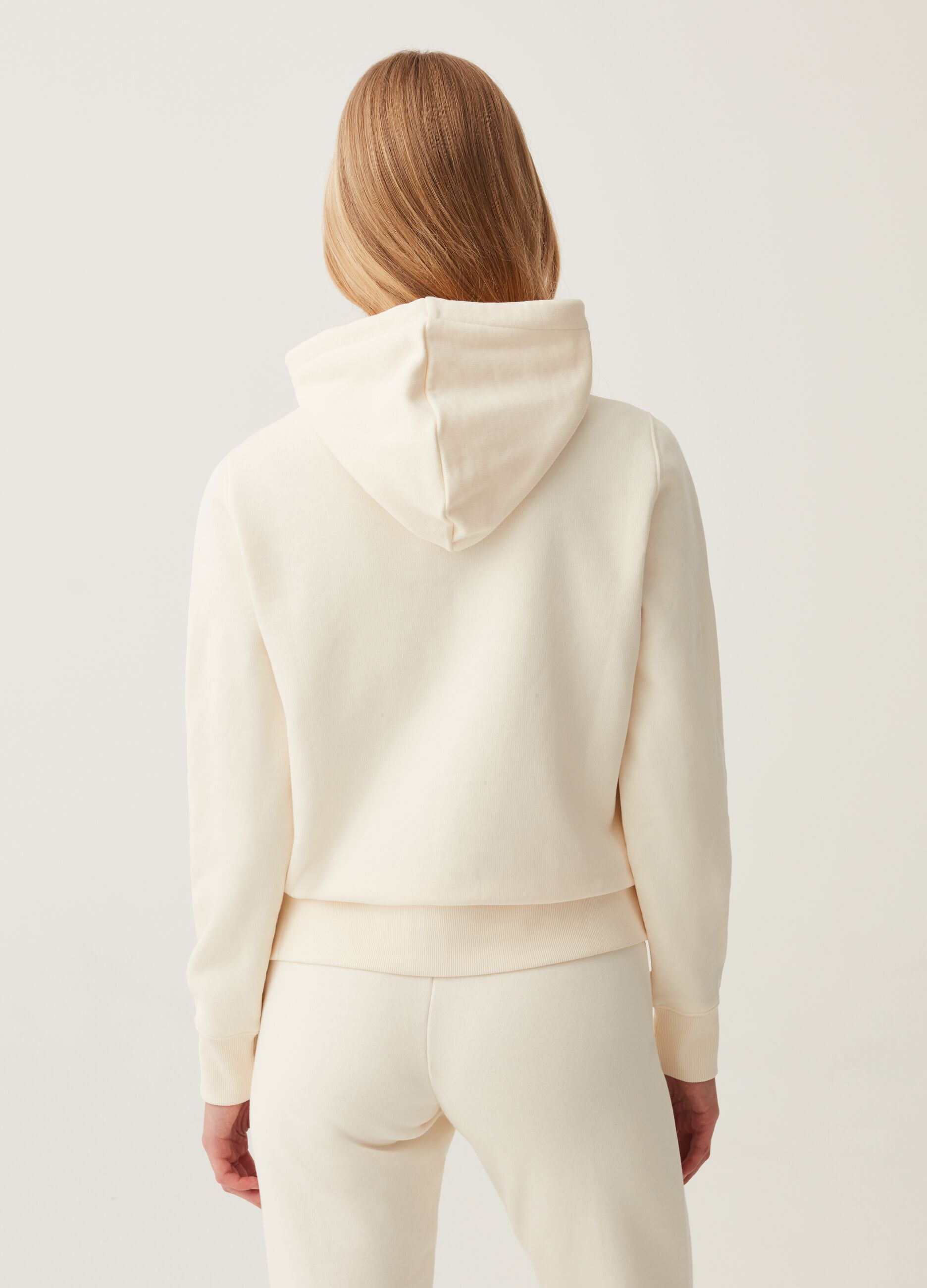 Full-zip in French Terry con cappuccio_2
