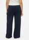 Wide-leg blue trousers in stretchy fabric_5