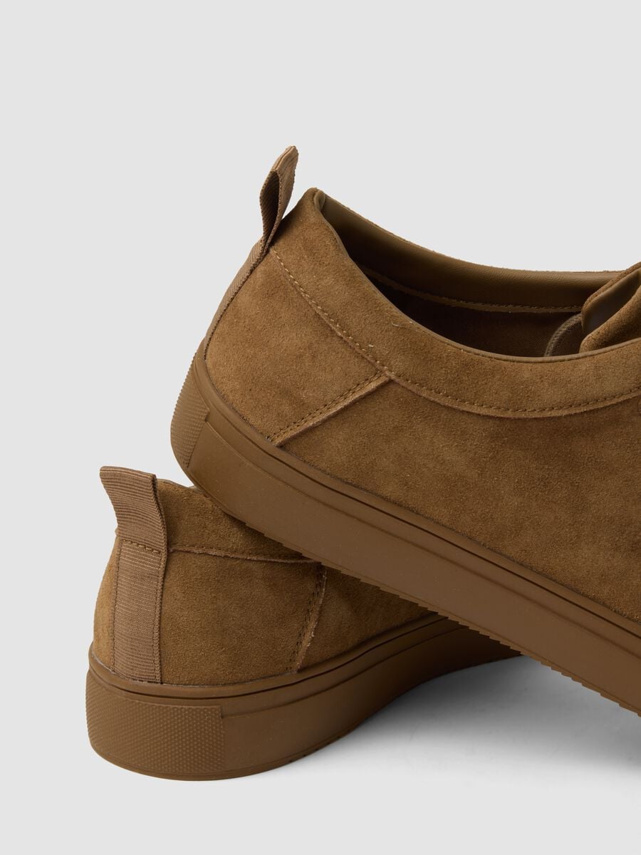Scarpe classiche marroni in vera pelle con lacci_1