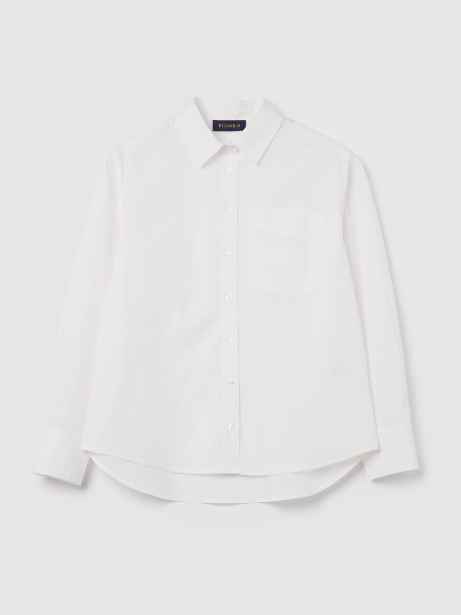 Poplin shirt with pocket_1