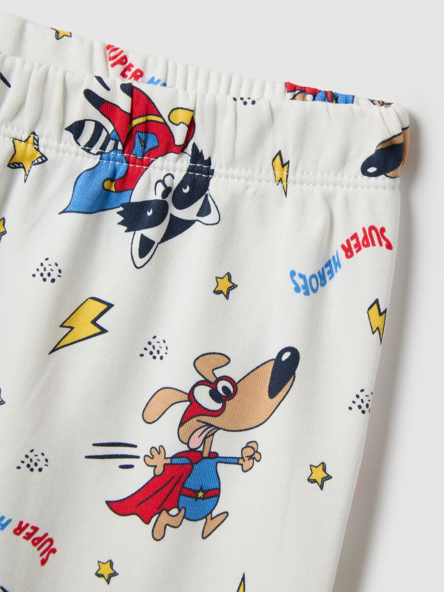 Kids' multicolour pure cotton regular fit pyjamas with print_3