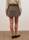 Brown wool-blend check mini skirt_3
