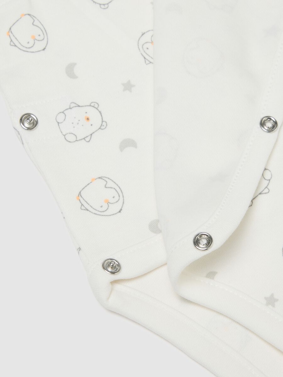 Newborn white cotton bodysuit twin pack_2