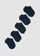 Kids' Regular Fit Blue Cotton Blend Multi-Pack Socks_0