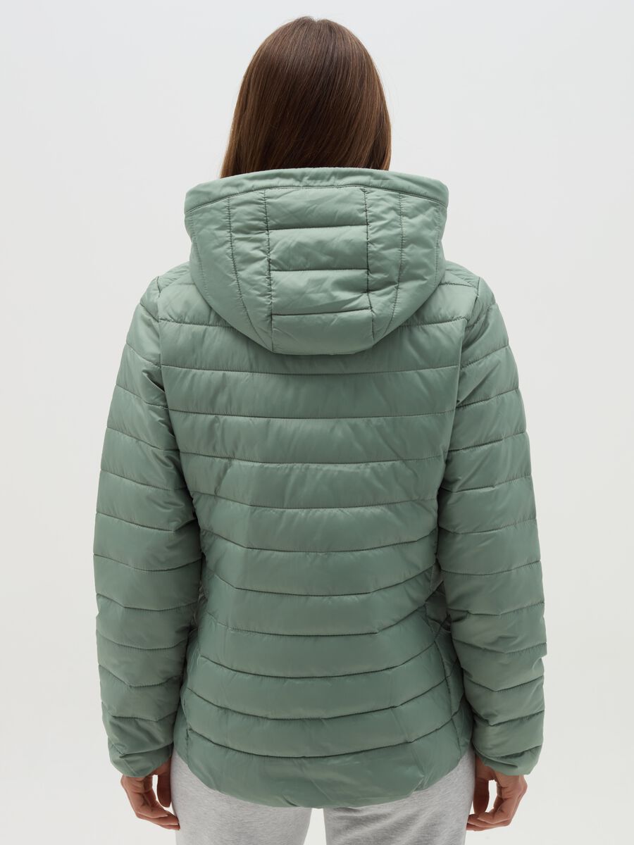 Ultralight short down jacket with hood and zip_2