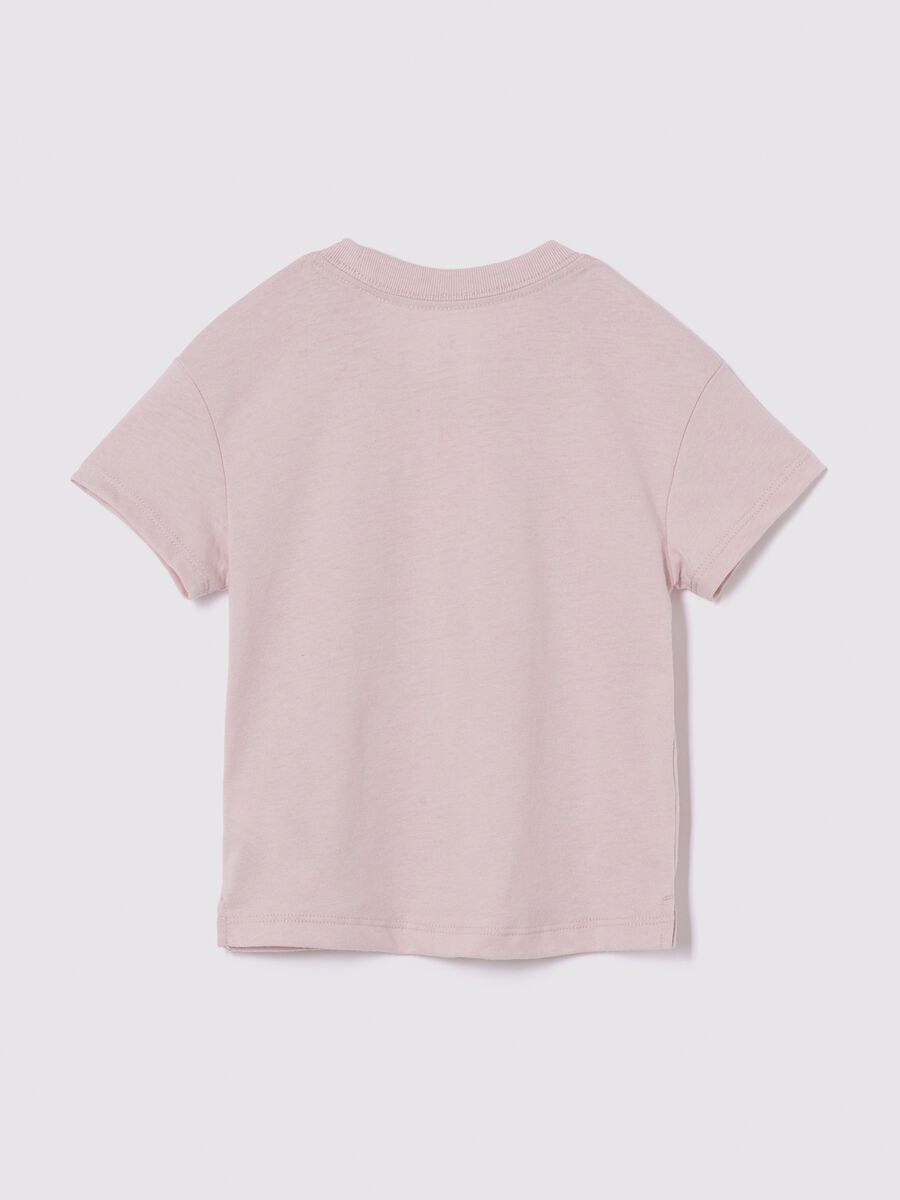 Pink cotton T-shirt with Paw Patrol print_1