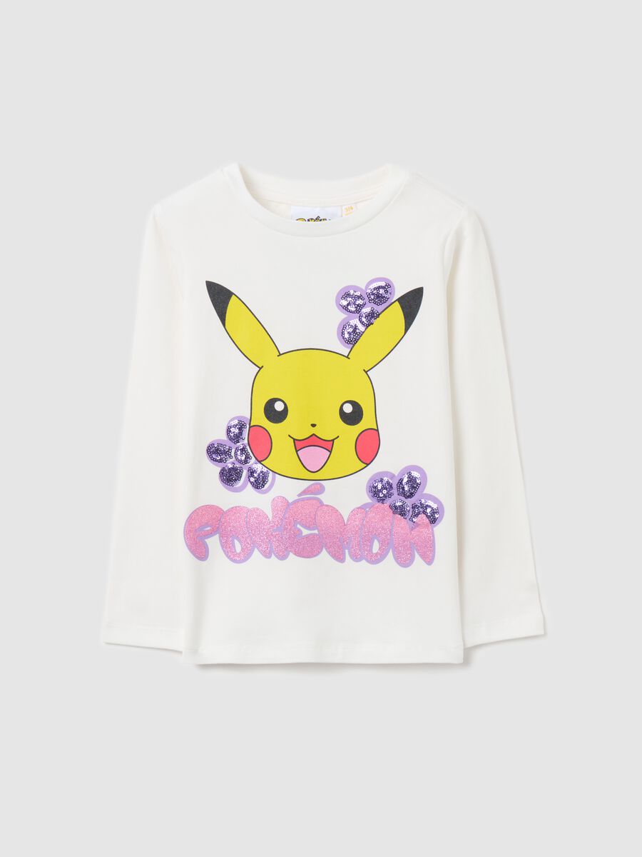 Pokémon Pikachi T-shirt with long sleeves_0