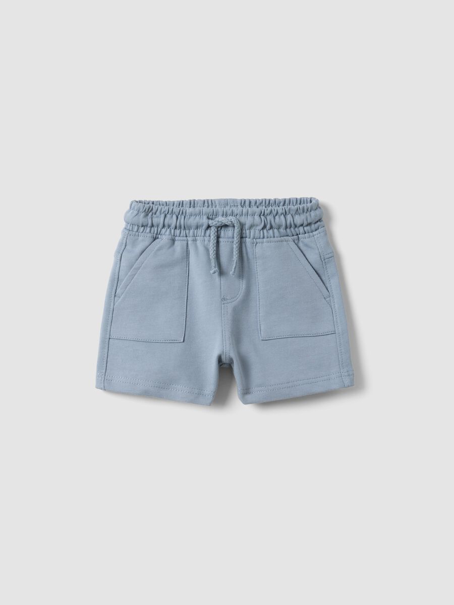 Baby's blue pure cotton shorts regular fit_0