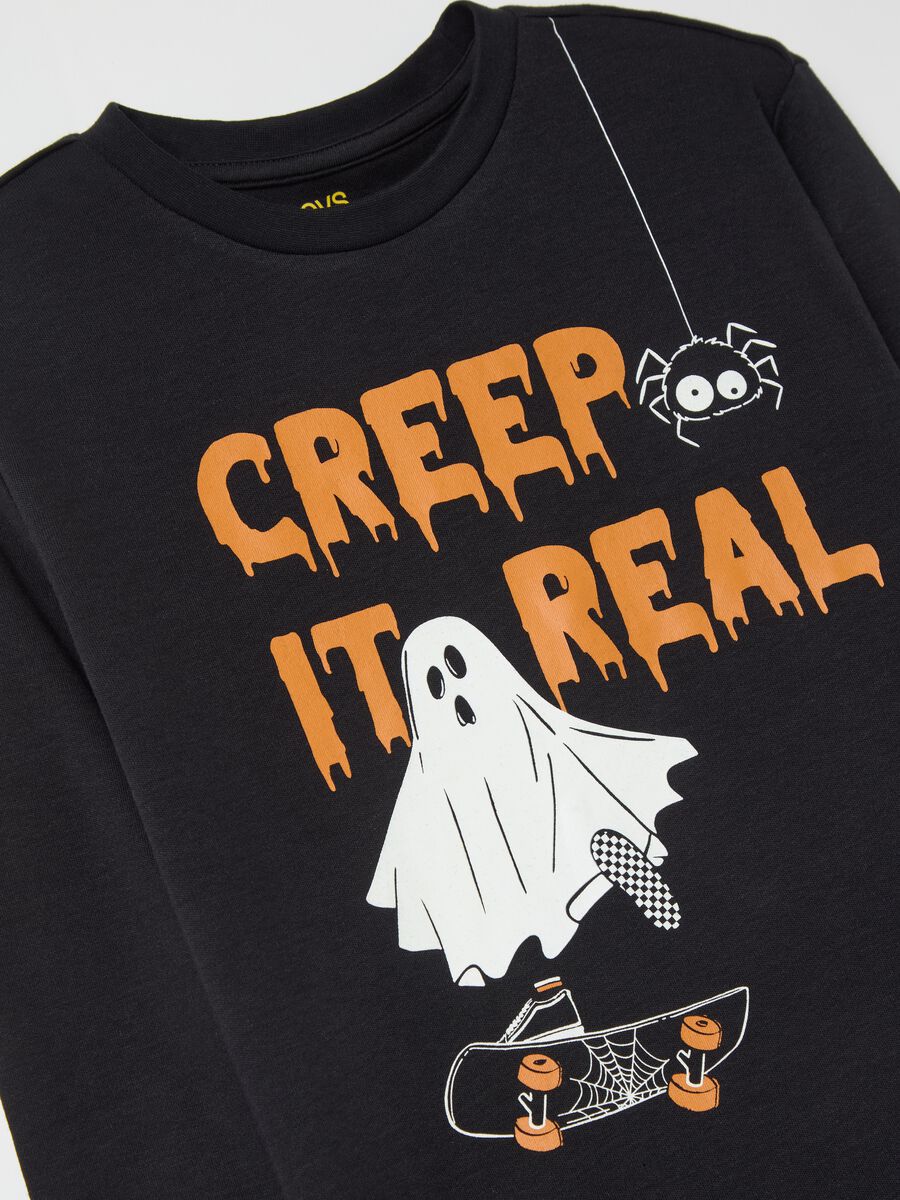 Pyjamas in organic cotton with "Creep it Real" print_2
