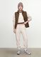 Green ultralight quilted gilet with zip and high neck_0