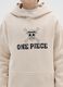 Children's beige cotton-blend sweatshirt with One Piece logo_1