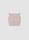 Cappello viola in maglia con orecchie applicate_1