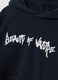 Black cotton-blend hoodie with graphic print_1