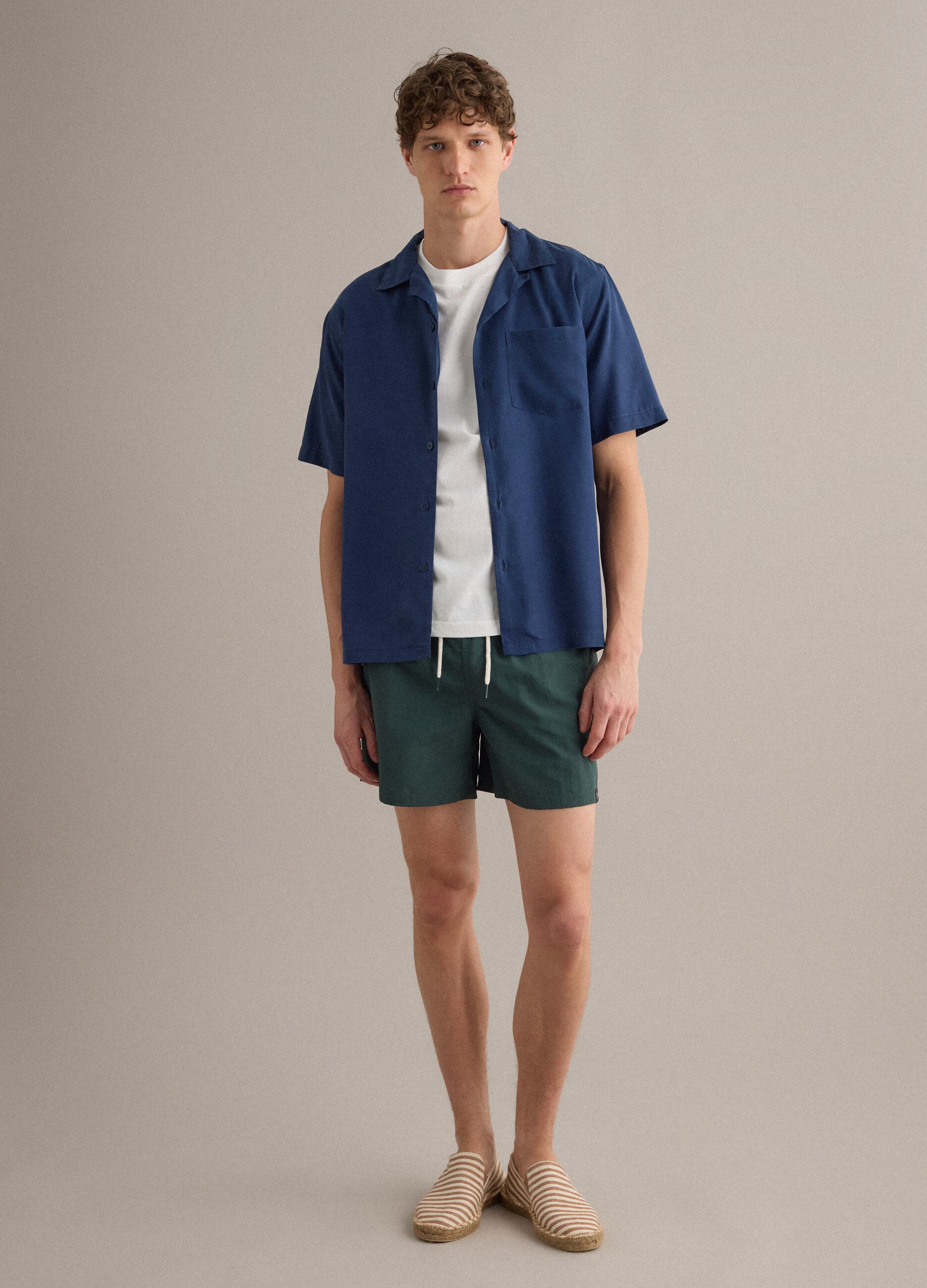 Beige striped espadrilles