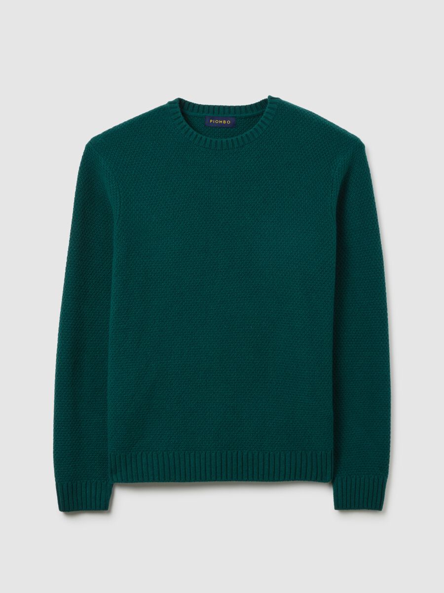Green Pure Wool Regular Fit Jumper_4