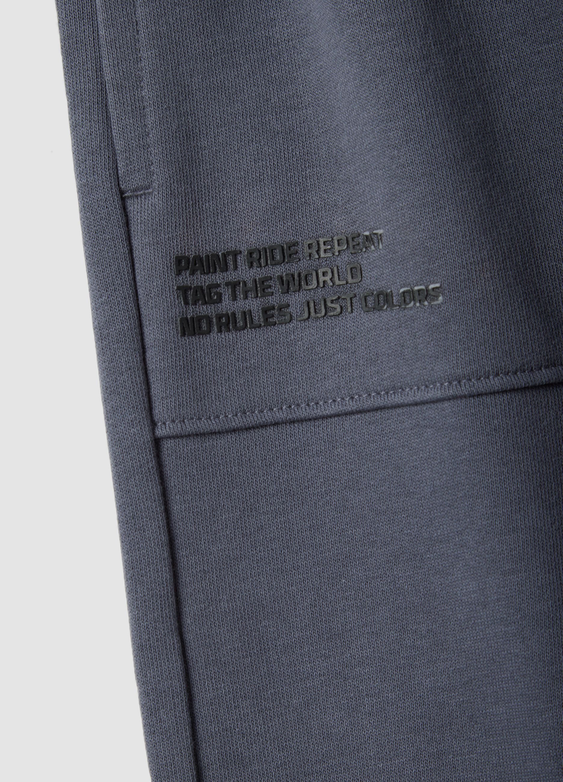 Dark grey kids&rsquo; pure cotton over-fit jogger trousers