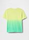 Lime Green Faded Crew Neck T-shirt_1