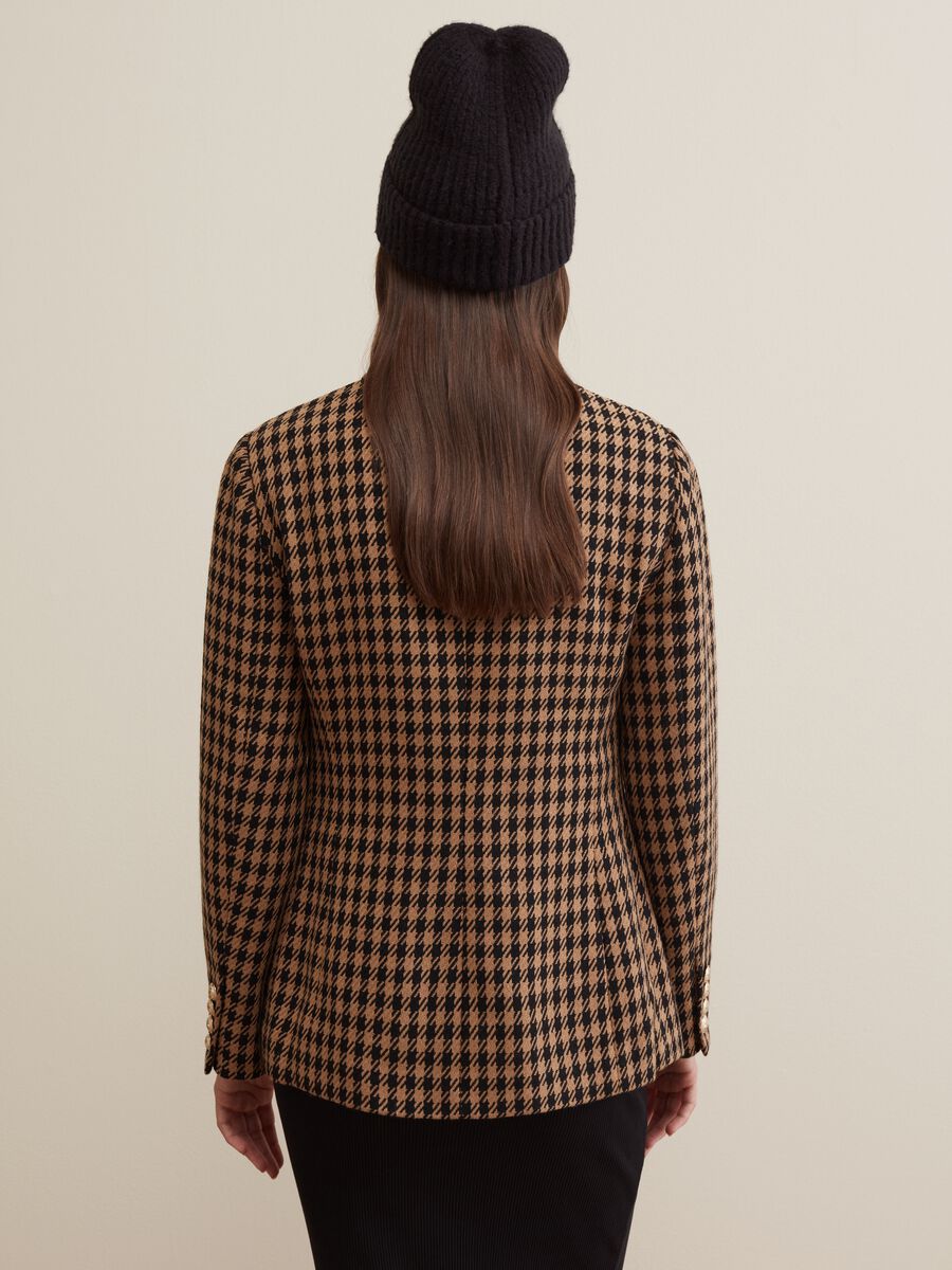 Blazer doppiopetto fantasia pied de poule_2
