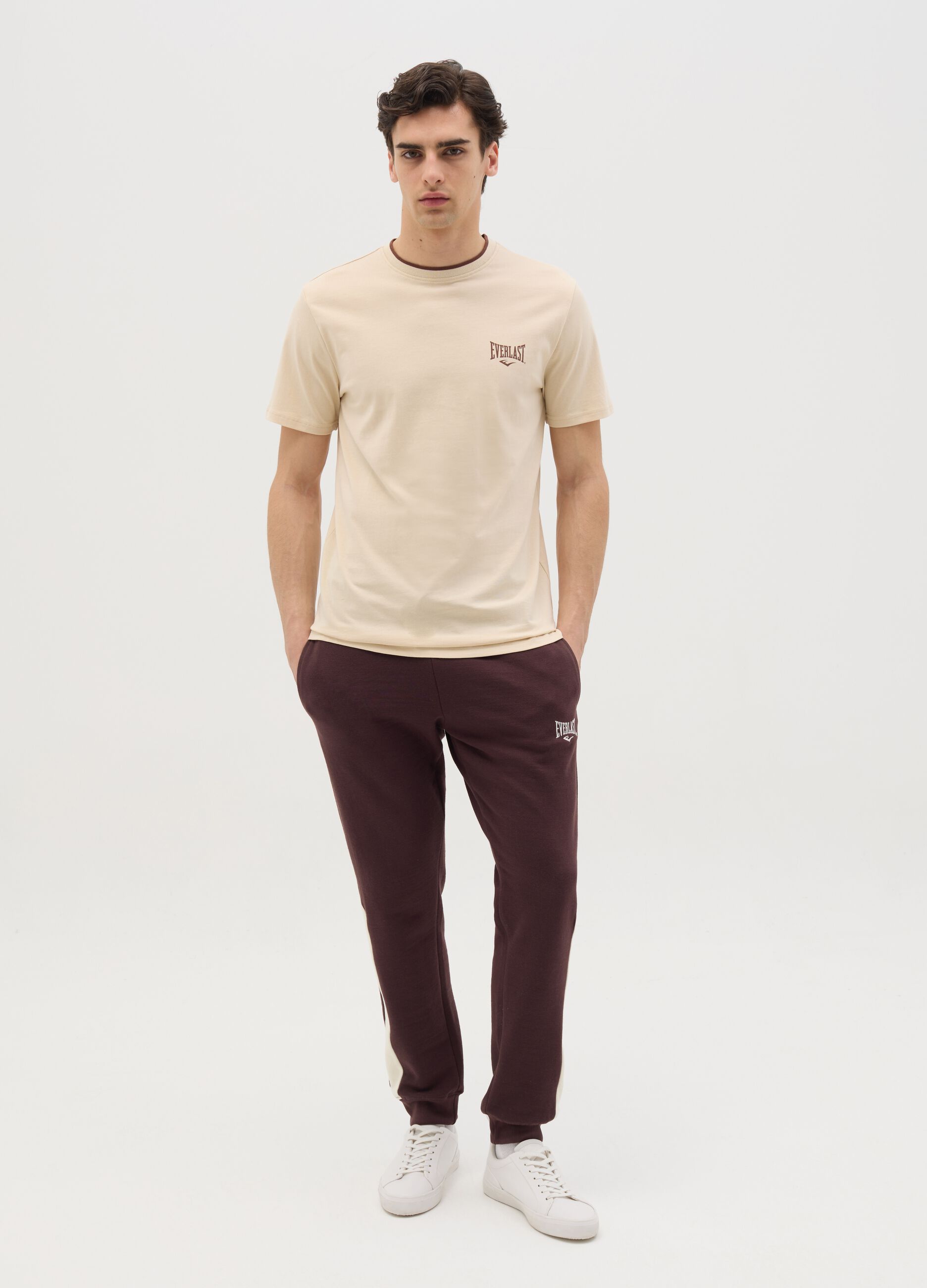 Cotton T-shirt with logo print