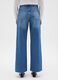 Wide leg blue jeans in pure cotton_2