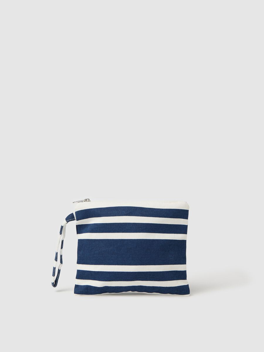 Marine Stripe Cotton Pouch OVS_0