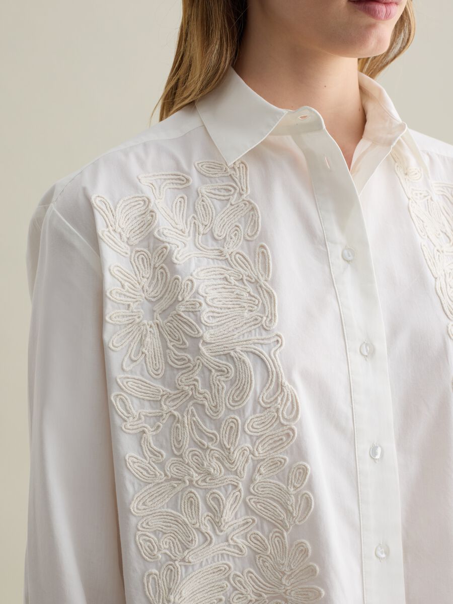 White embellished cotton shirt_2