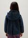 Girls' blue cotton blend jacket with regular fit_1
