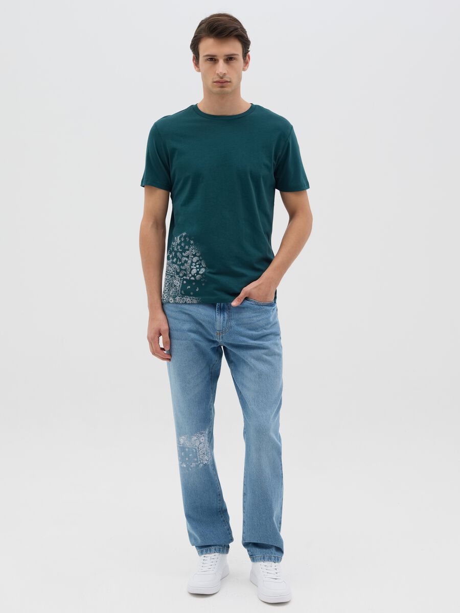 Cotton T-shirt with round neck_1