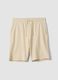 Bermuda in misto cotone beige regular fit_4