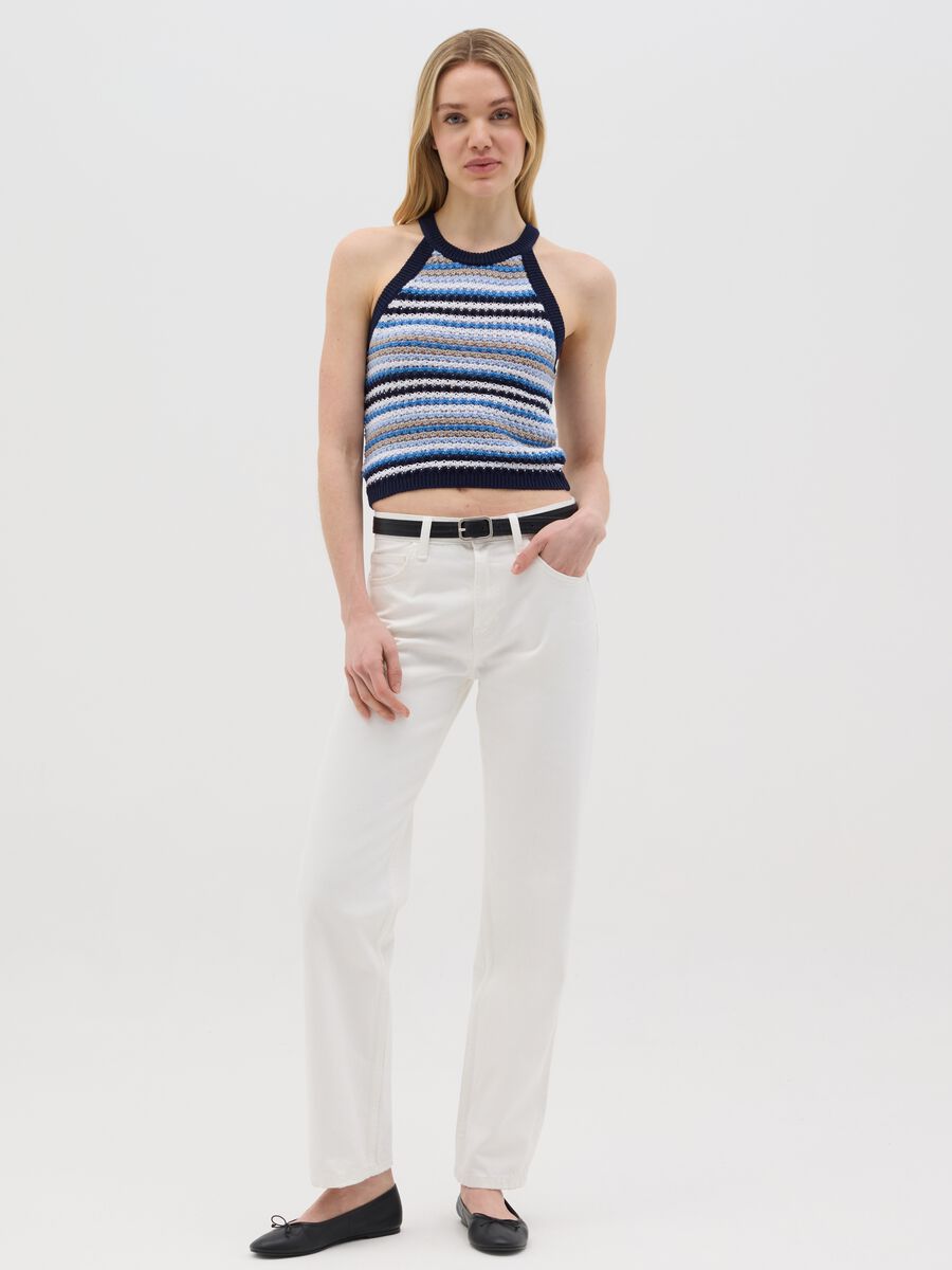 Multicolour Striped Sleeveless Top by Ovs_1