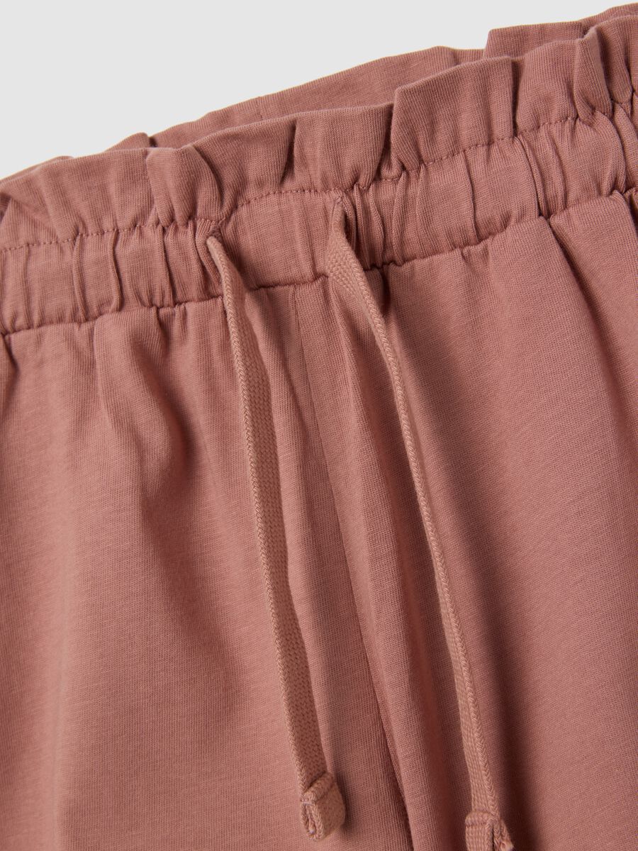 Girl's multicolour regular fit pure cotton shorts set_3