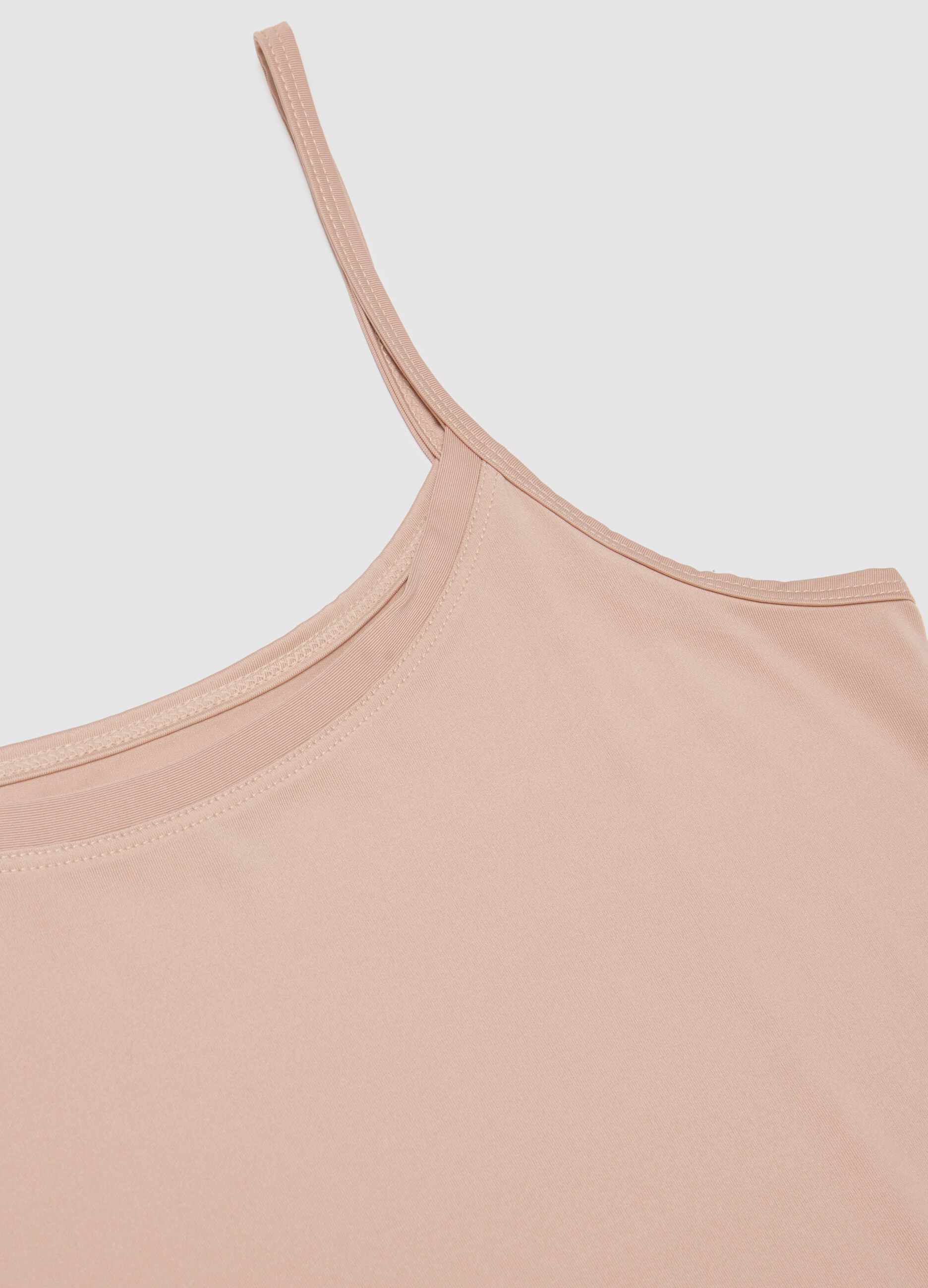 Beige tank top regular fit