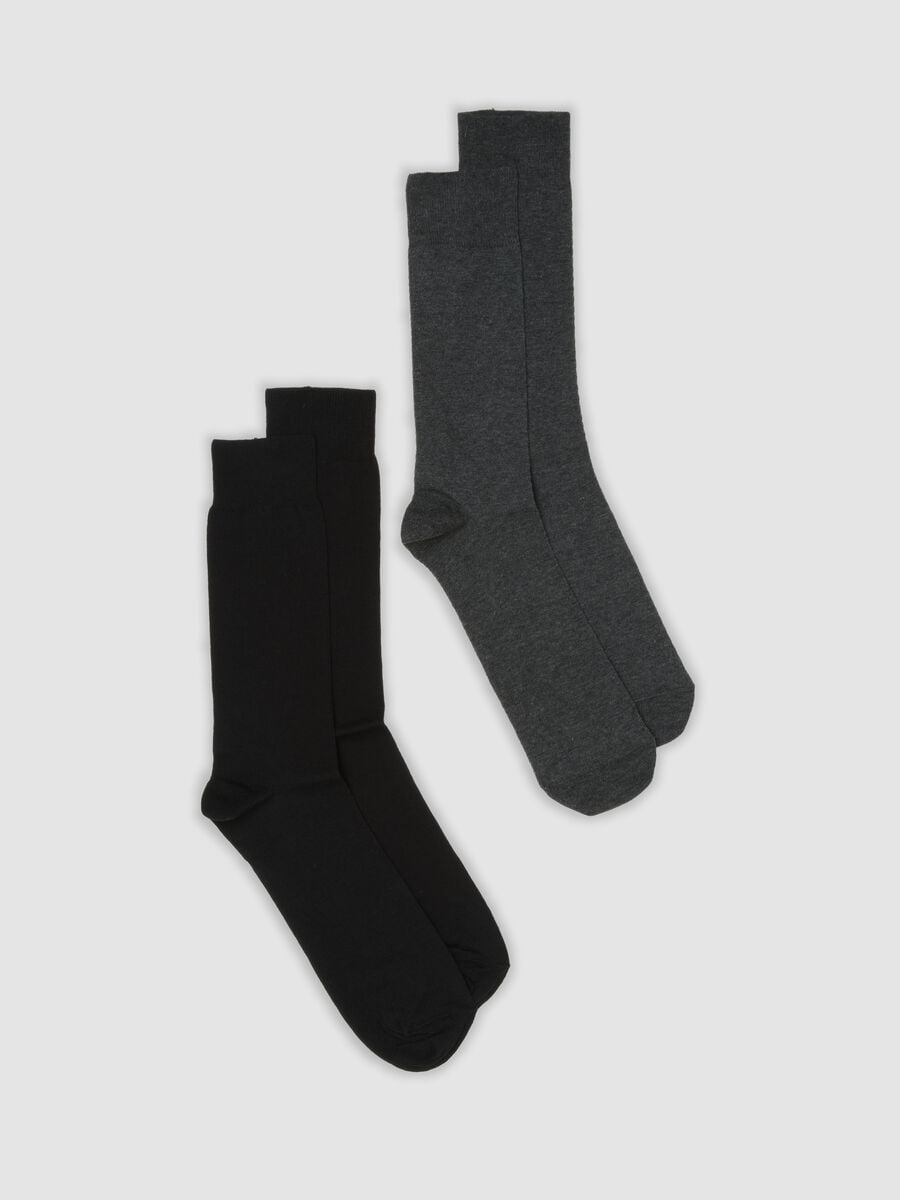 2-pack of multicolour midi socks in stretch cotton_0