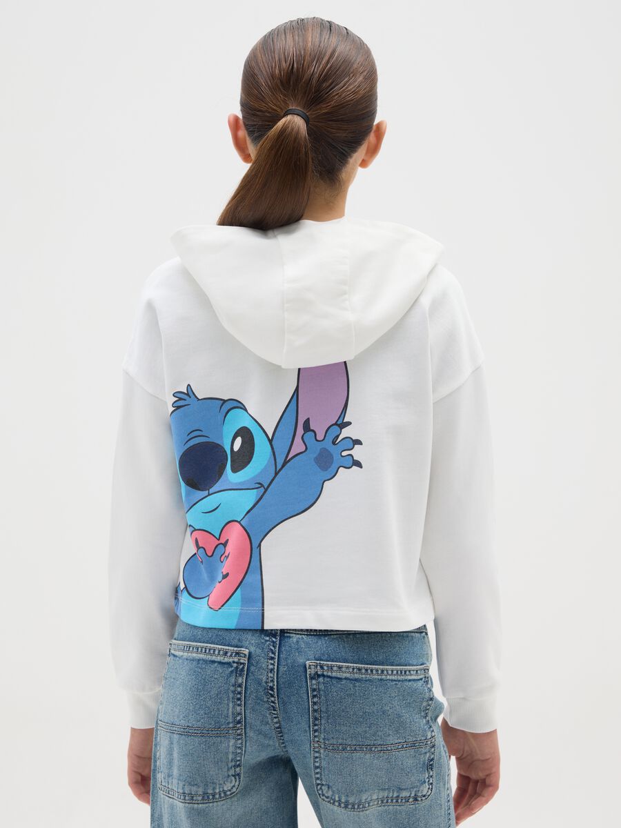 Girl's white regular fit pure cotton sweatshirt with print_1