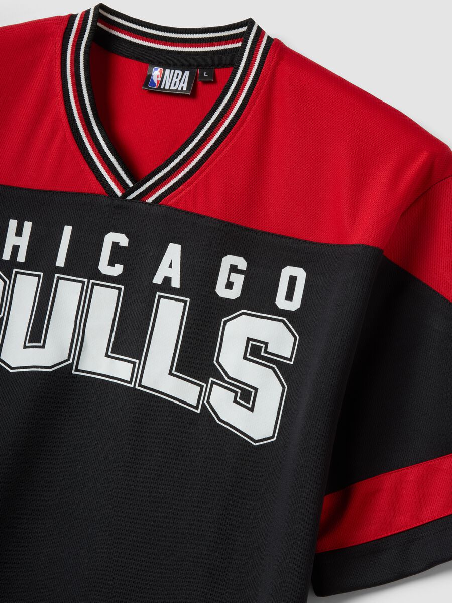 Multicolour pure cotton regular fit Chicago Bulls T-shirt_5