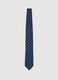 Striped Blue Tie in Pure Silk_0