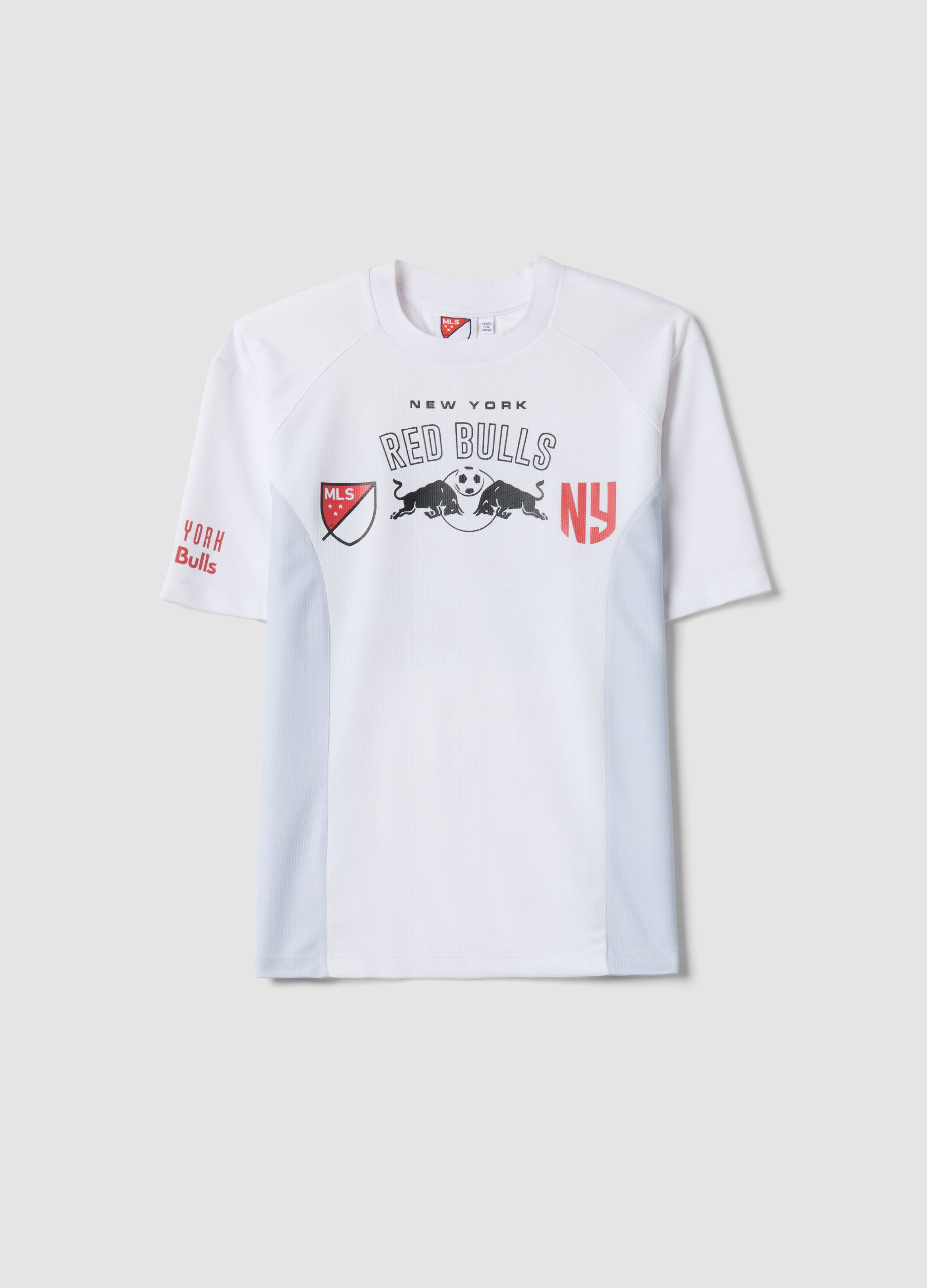 White oversized fit T-shirt with Red Bulls logo