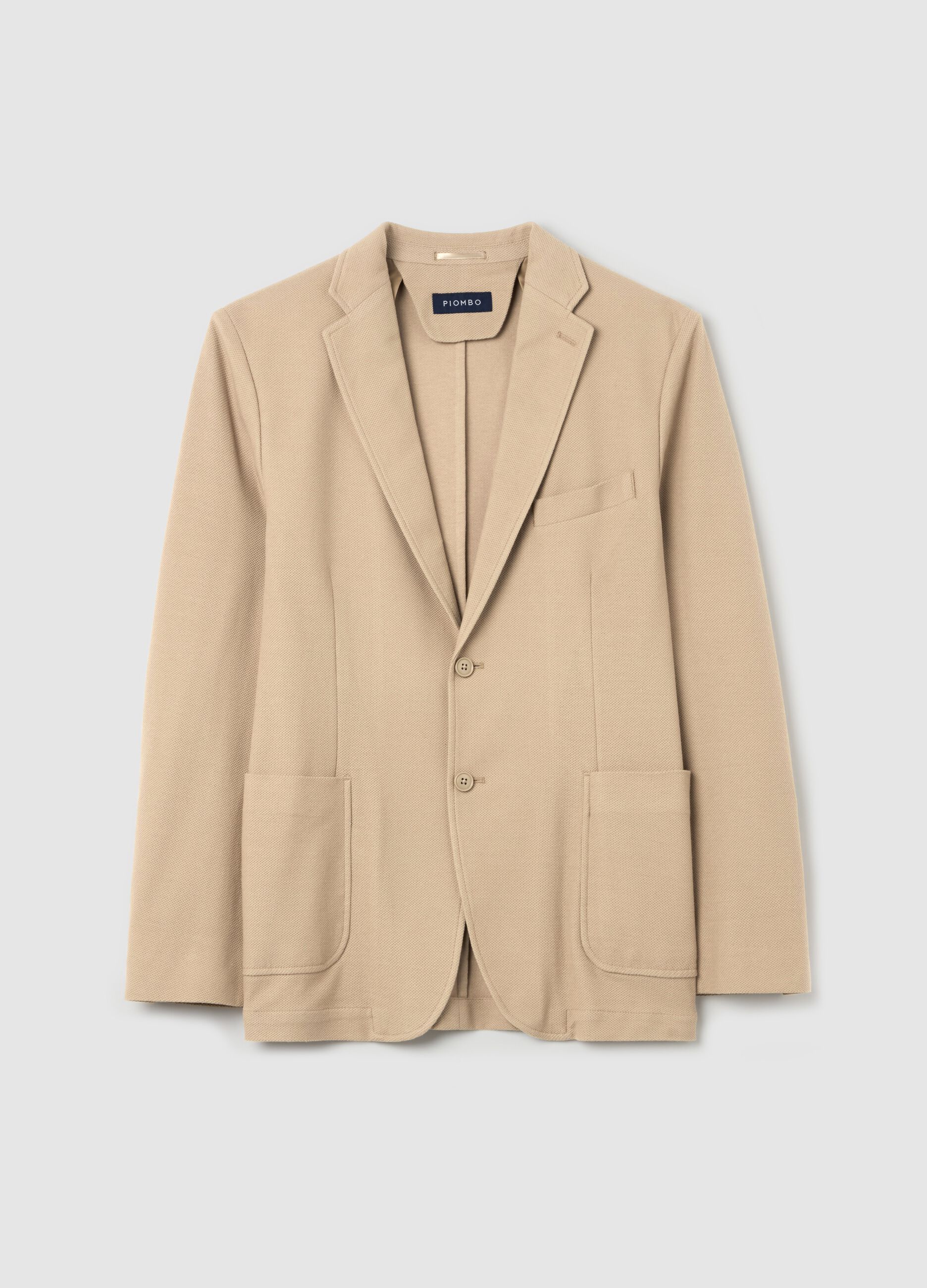 Blazer monopetto regular fit in maglia