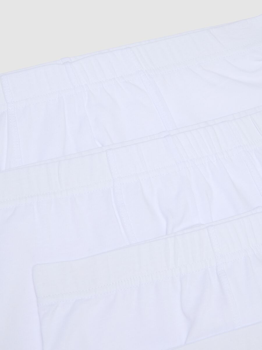Multipack di cinque boxer in cotone elasticizzato bianchi_5