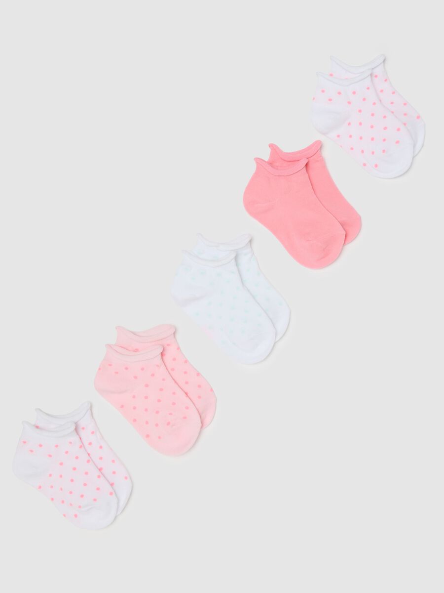 Girls' Cotton Multicolour Polka Dot Socks_0