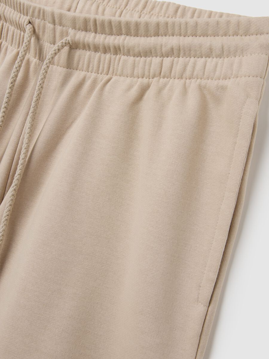 Women's Beige Cotton Regular Fit Shorts_1